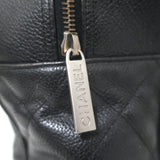 Chanel 2000 Large Logo Bowler Bag Black Quilted Caviar Leather & Patent