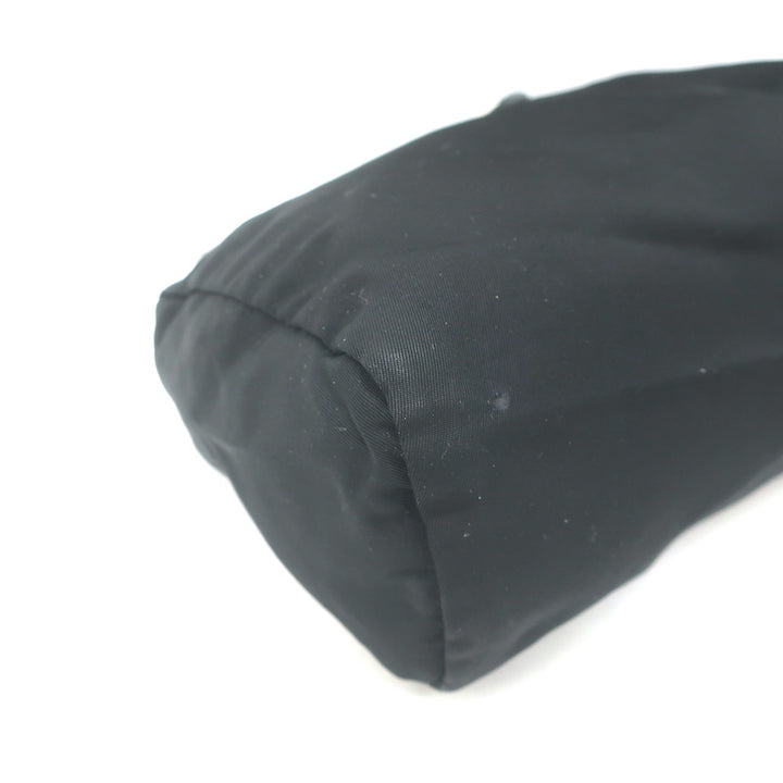 Prada Nylon Cosmetic Bag Black Small Clutch