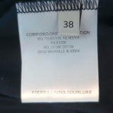 Stella McCartney Accordion Pleated Dress Navy Cotton Jersey Size 38