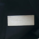 Balenciaga Giant Brogues Covered Folder Tote Ecru Leather Large Shoulder Bag