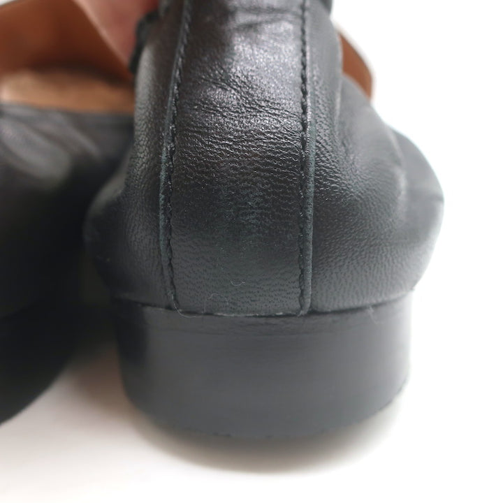 Tory Burch Kira Stretch Travel Loafers Black Leather Size 10.5