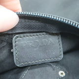 Prada Nylon Cosmetic Bag Black Small Clutch