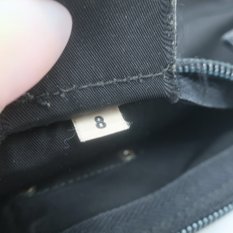 Prada Nylon Cosmetic Bag Black Small Clutch