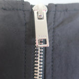 GANNI Ruffled Bubble Hem Mini Dress Black Stretch Cotton Size 34