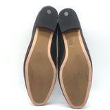 Tory Burch Kira Stretch Travel Loafers Black Leather Size 10.5