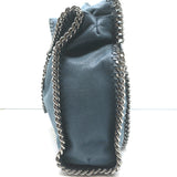 Stella McCartney Falabella Fold-Over Tote Blue Faux Leather Shoulder Bag
