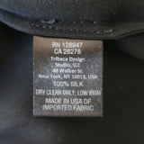 Nili Lotan Long Sleeve Blouse Black Silk Size Medium V-Neck Top