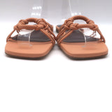 STAUD Adeline Slide Sandals Peach Leather Size 41