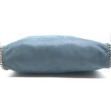 Stella McCartney Falabella Fold-Over Tote Blue Faux Leather Shoulder Bag
