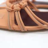 STAUD Adeline Slide Sandals Peach Leather Size 41