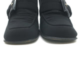 Vintage Prada Buckled Loafer Pumps Black Crepe Size 36