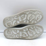 Alexander McQueen oversized leopard calf-hair sneakers in brown, authentic pre-owned, gently worn luxury pair