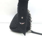Zadig & Voltaire Le Cecilia XS Shoulder Bag Black Raffia NEW