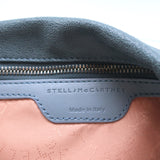 Stella McCartney Falabella Fold-Over Tote Blue Faux Leather Shoulder Bag