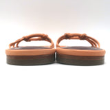 STAUD Adeline Slide Sandals Peach Leather Size 41