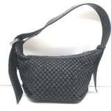 Zadig & Voltaire Le Cecilia XS Shoulder Bag Black Raffia NEW