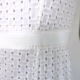 Jenni Kayne Eyelet-Embroidered Sleeveless Maxi Dress White Size 4