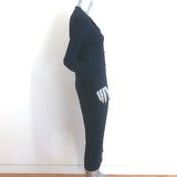 Rag & Bone Pacey Button Down Midi Dress Navy Stretch Knit Size Medium