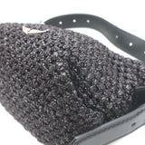 Zadig & Voltaire Le Cecilia XS Shoulder Bag Black Raffia NEW