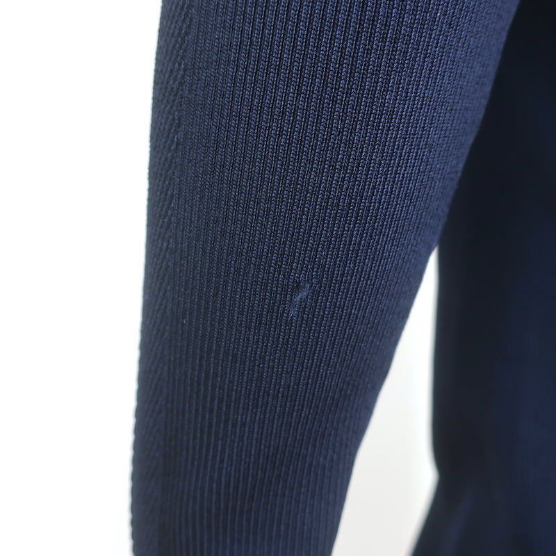Rag &amp; Bone Pacey Button Down Midi Dress Navy Stretch Knit Size Medium