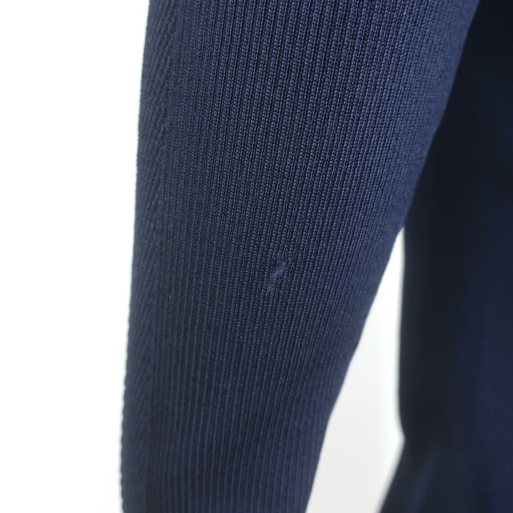 Rag &amp; Bone Pacey Button Down Midi Dress Navy Stretch Knit Size Medium