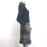 Chanel 11A Paris-Byzantine Metallic Knit Sweater Dress Navy/Multi Size 40