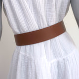 Veronica Beard Rope Tie Belt Brown Leather Size Medium