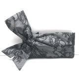Valentino Lace Bow Clutch Black & Gray Small Evening Bag