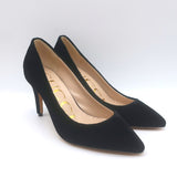 Gucci Web Bow Pointed Toe Pumps Black Velvet Size 36 NEW