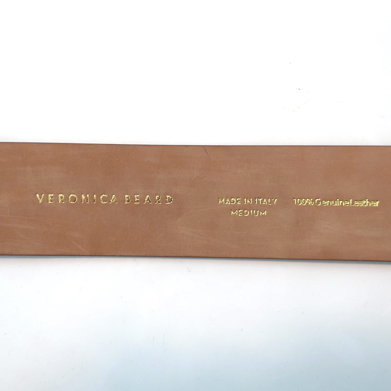 Veronica Beard Rope Tie Belt Brown Leather Size Medium