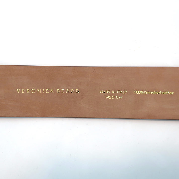 Veronica Beard Rope Tie Belt Brown Leather Size Medium