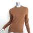 Zimmermann Logo-Embroidered Cashmere Sweater Brown Size 1 Crewneck Pullover