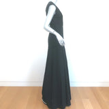 Jenni Kayne Eyelet-Embroidered Sleeveless Maxi Dress Black Size 4