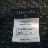 Chanel 11A Paris-Byzantine Metallic Knit Sweater Dress Navy/Multi Size 40