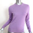 Zimmermann Logo-Embroidered Cashmere Sweater Lilac Size 1 Crewneck Pullover