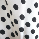 Zimmermann Polka Dot Belted Midi Dress White/Black Silk Crepe Size 1