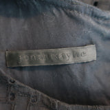 Jenni Kayne Eyelet-Embroidered Sleeveless Maxi Dress Black Size 4