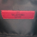 Valentino Lace Bow Clutch Black & Gray Small Evening Bag