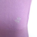 Zimmermann Logo-Embroidered Cashmere Sweater Lilac Size 1 Crewneck Pullover