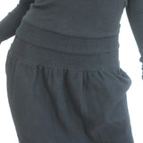 Balenciaga 2006 Long Sleeve Mini Dress Black Mixed Knit Size 36