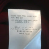 Alexander McQueen Padded Neckline Sweater Burgundy Wool Size Extra Large