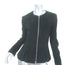 The Row Collarless Peplum Jacket Black Suede Size 8