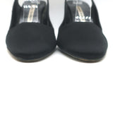 Manolo Blahnik Satin Slingback Pumps Black Size 36.5