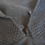 Balenciaga 2006 Long Sleeve Mini Dress Black Mixed Knit Size 36