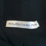 Balenciaga 2006 Long Sleeve Mini Dress Black Mixed Knit Size 36