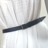 Valentino VLTN Rockstud Spike Belt Bag Navy Quilted Leather