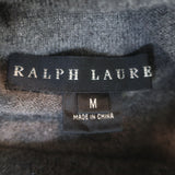 Ralph Lauren Black Label Cashmere Turtleneck Sweater Gray Size Medium