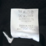 Balenciaga 2006 Long Sleeve Mini Dress Black Mixed Knit Size 36