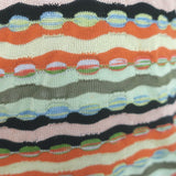 M Missoni V-Neck Top Multicolor Striped Knit Size US 8