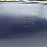 Valentino VLTN Rockstud Spike Belt Bag Navy Quilted Leather